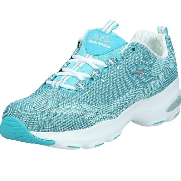 Skechers D'Lite Ultra Turquoise Size 8 - Picture 1 of 10